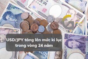 USD/JPY tăng lên mức kỉ lục trong vòng 24 năm