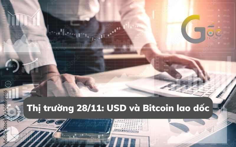 Thị trường 29/11: USD và Bitcoin lao dốc